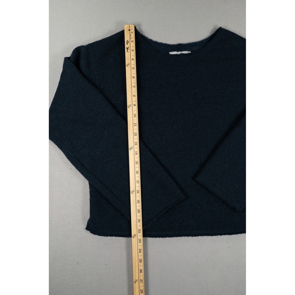 Duckworth Womens Powder Sweater Rambouillet Merino Wool Blend Navy Blue Large image 5